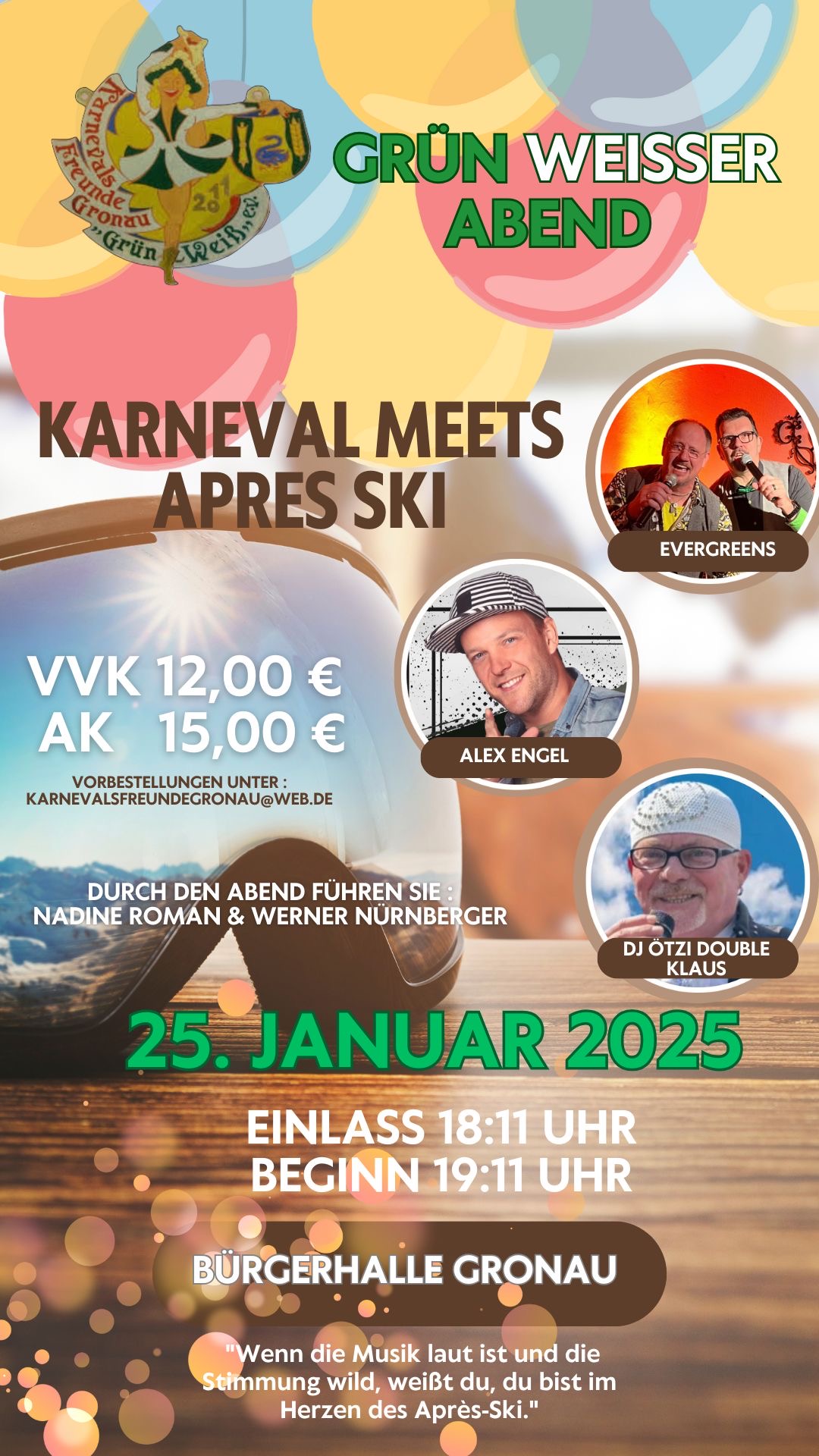 KFG Gruen Weisser Abend 2025